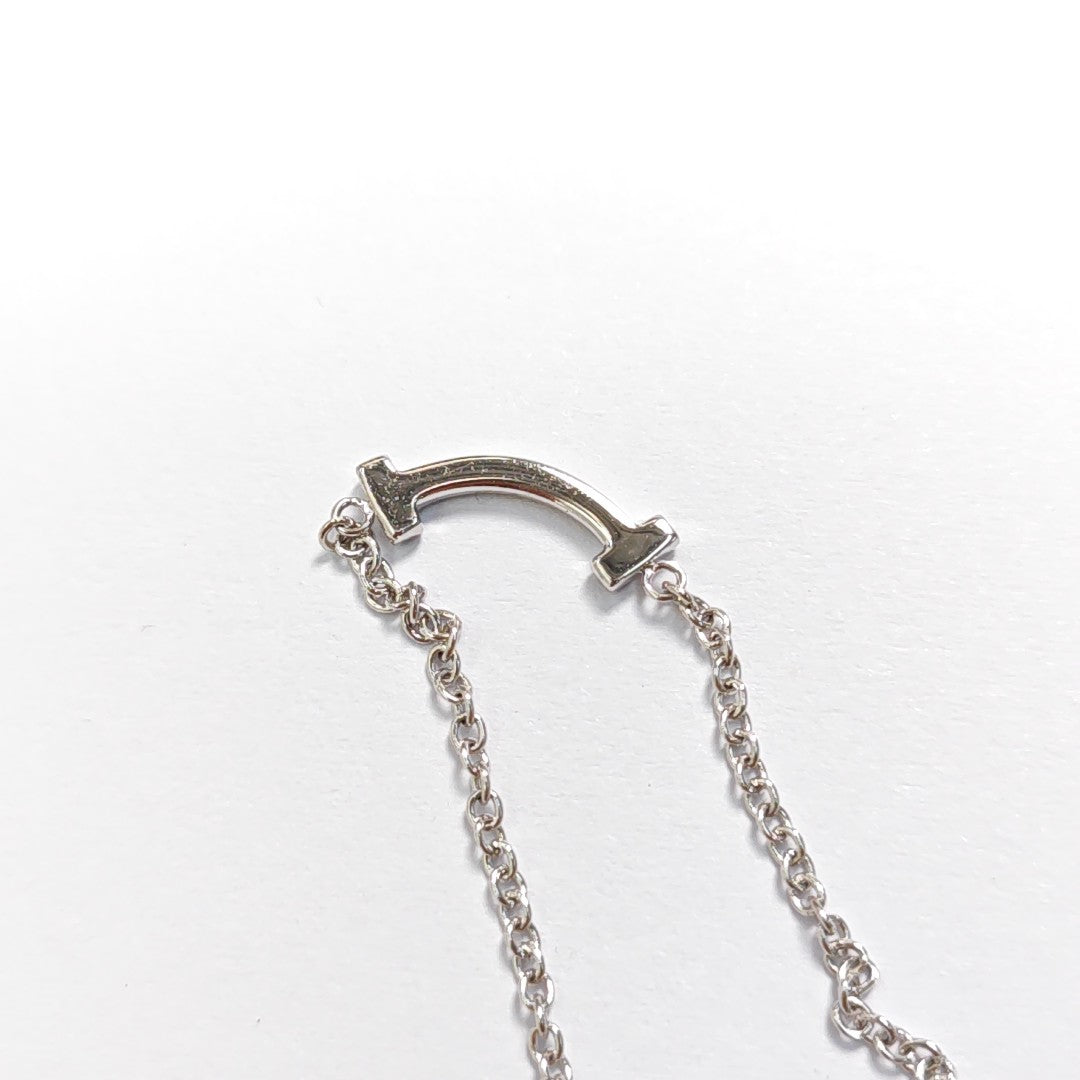 Tiffany T 18k White Gold Silver Bracelet
