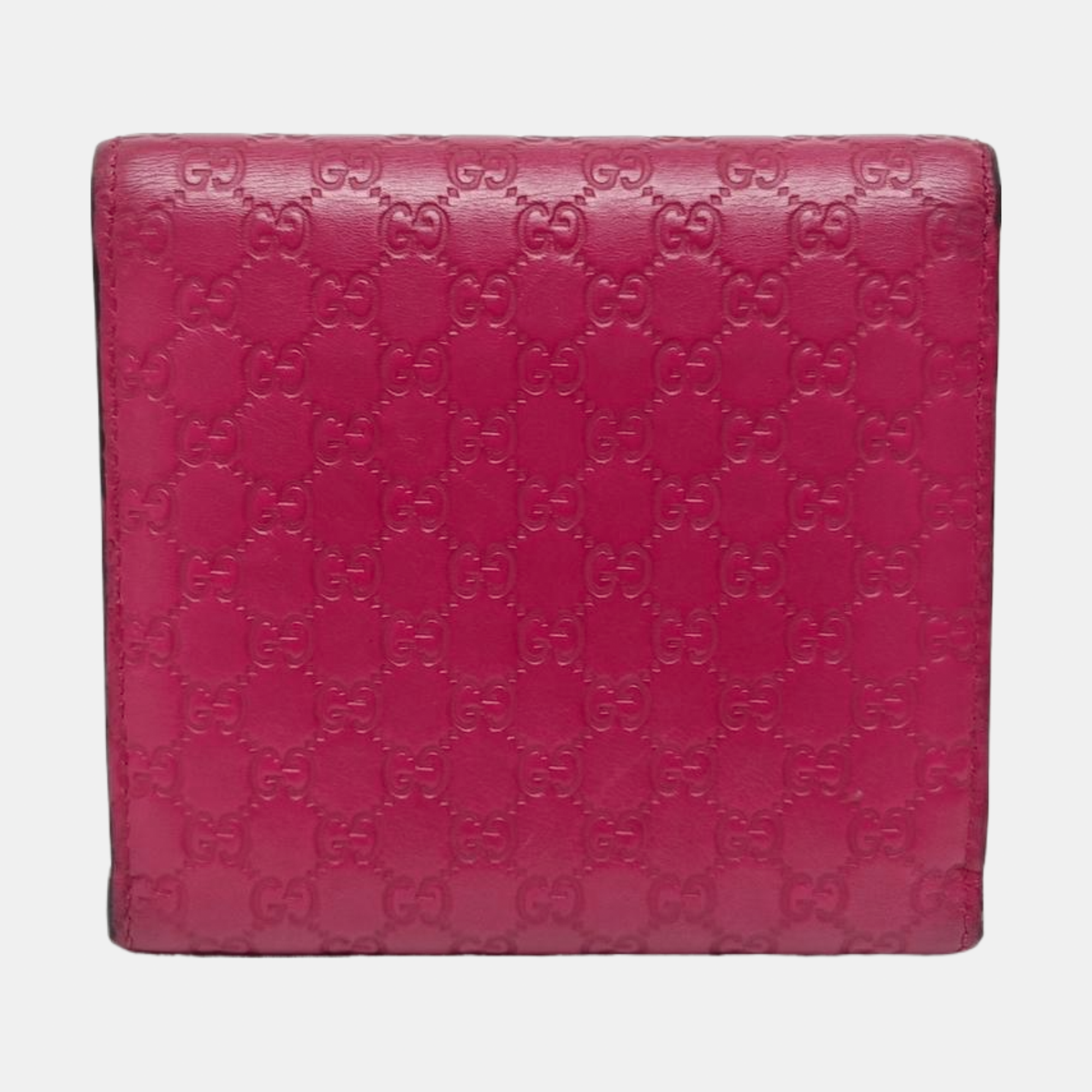 Monogram Calfskin Wallet Red
