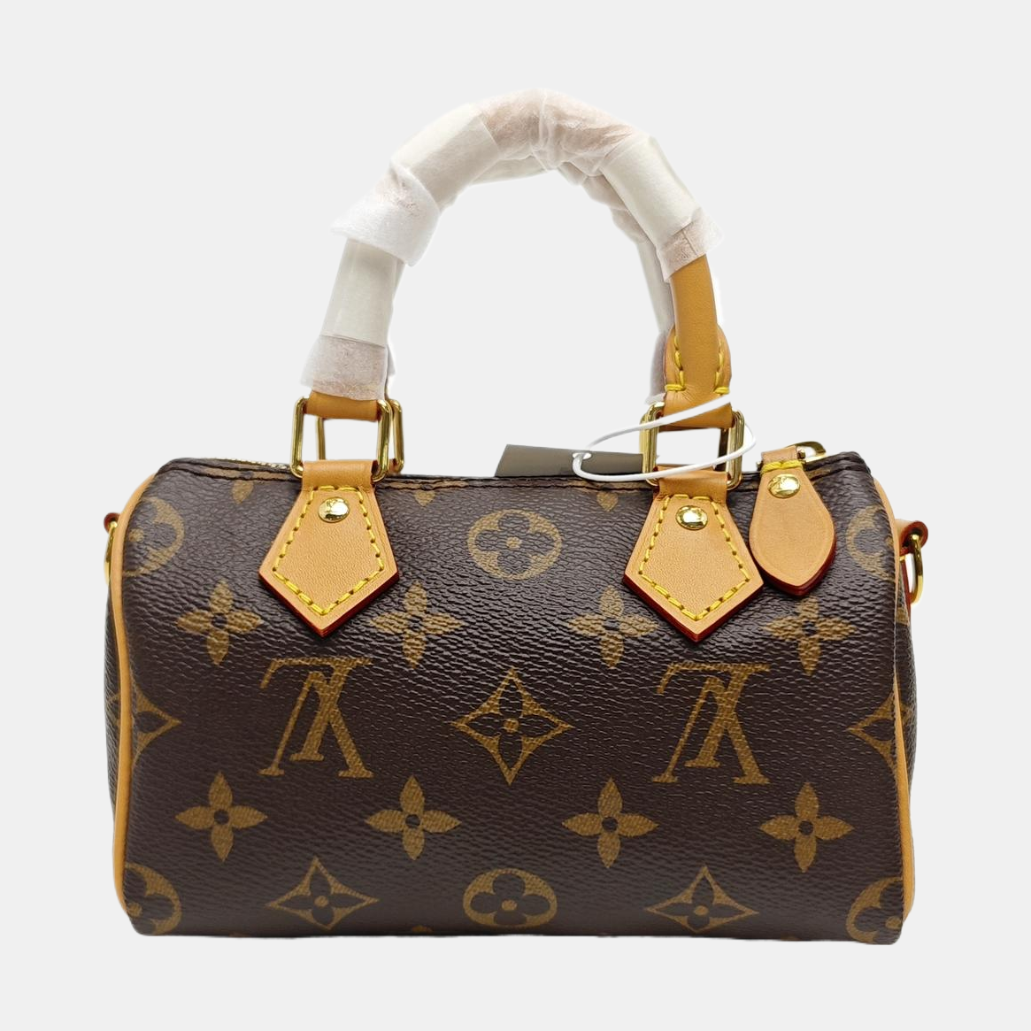 SPEEDY Nano Monogram Coated Canvas Brown