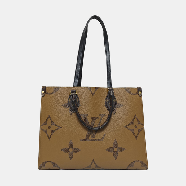 ONTHEGO MM Monogram Coated Canvas Brown