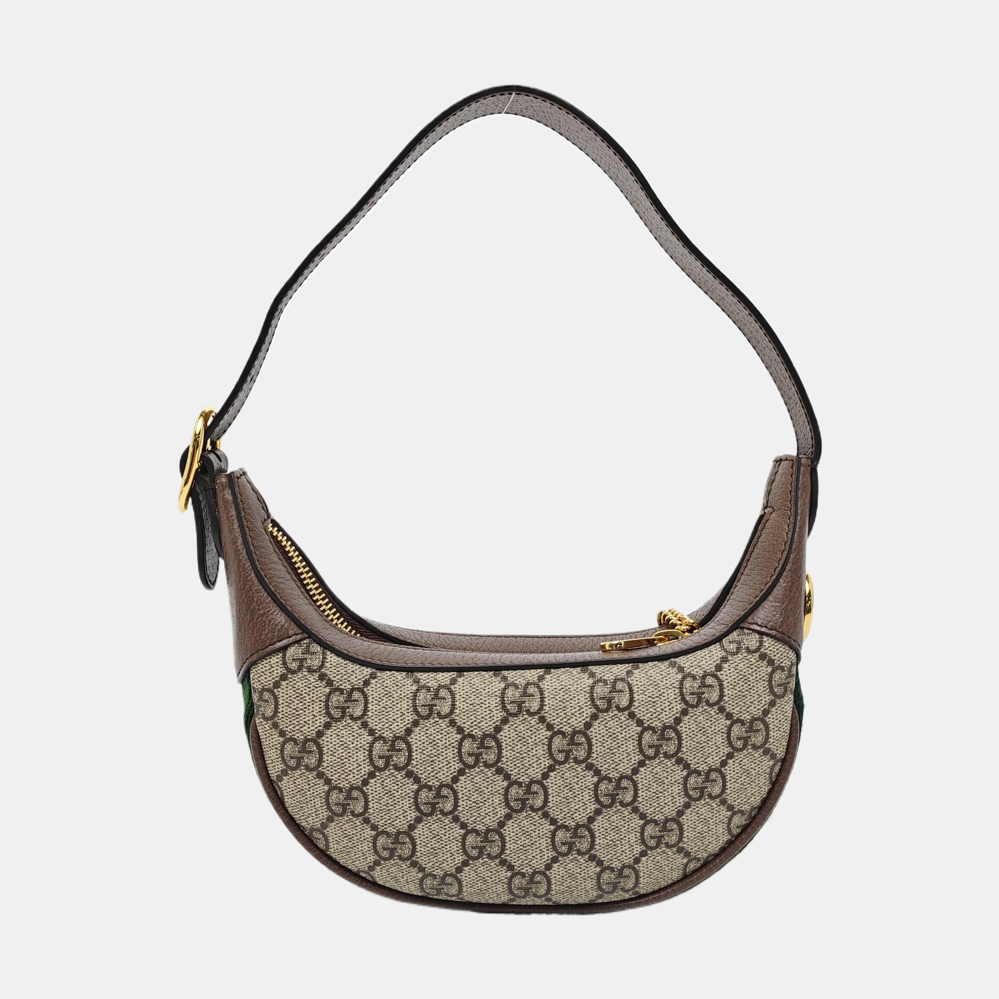 Ophidia Mini Monogram Coated Canvas Beige
