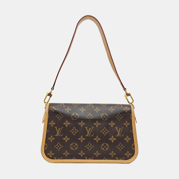 DIANE Monogram Coated Canvas Brown