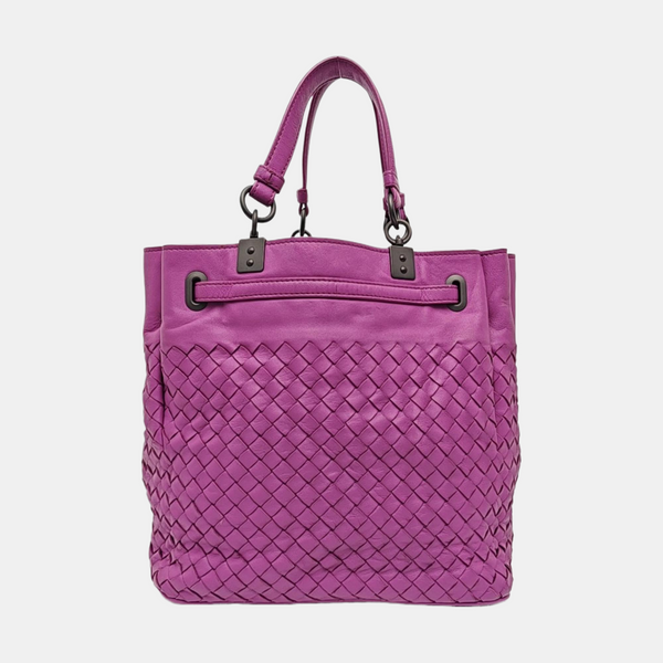 Calfskin Bucket Bag Purple
