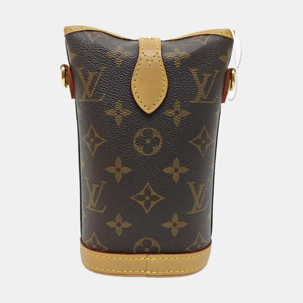 FOLD ME Monogram Coated Canvas Brown
