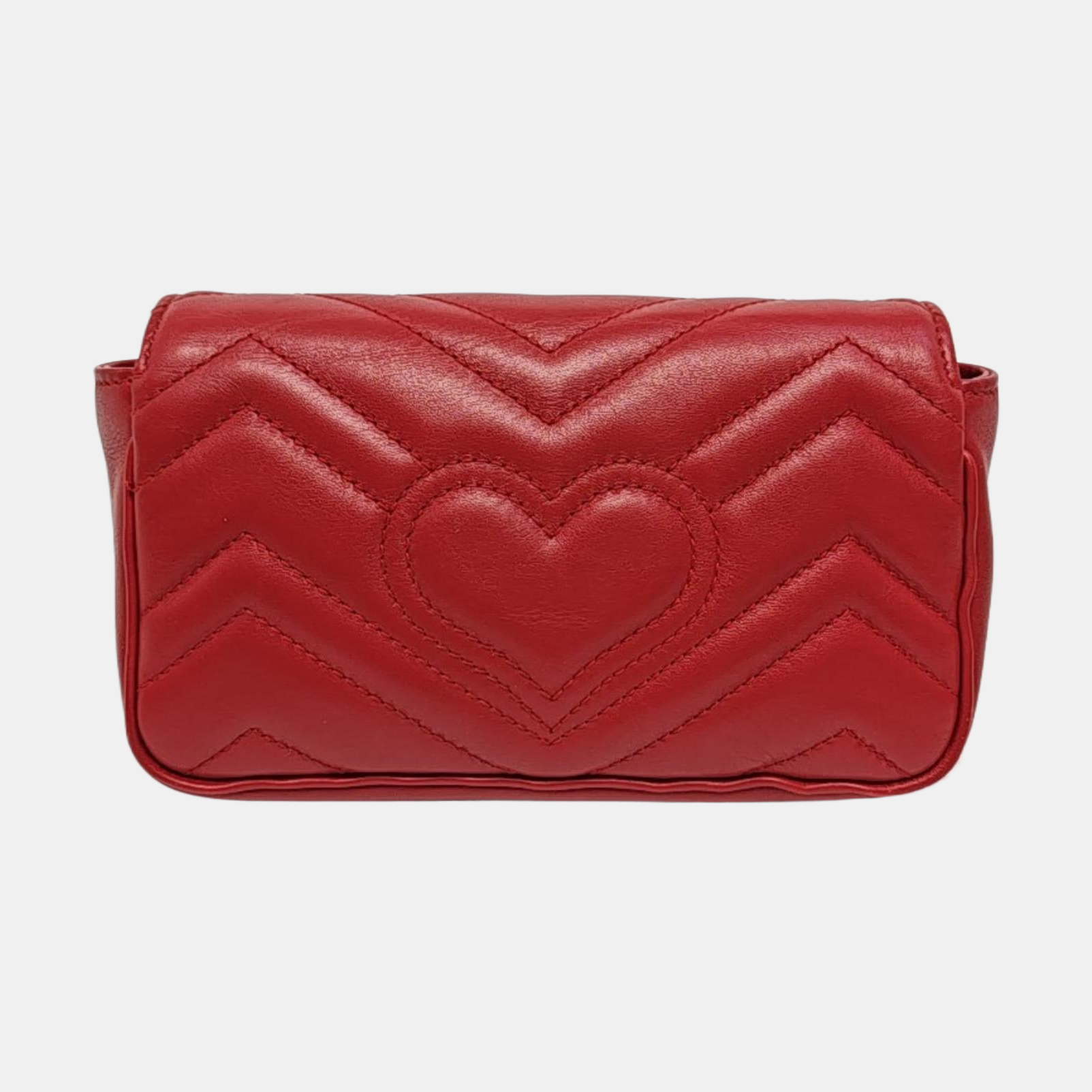 GG Marmont Mini Quilted Calfskin Red