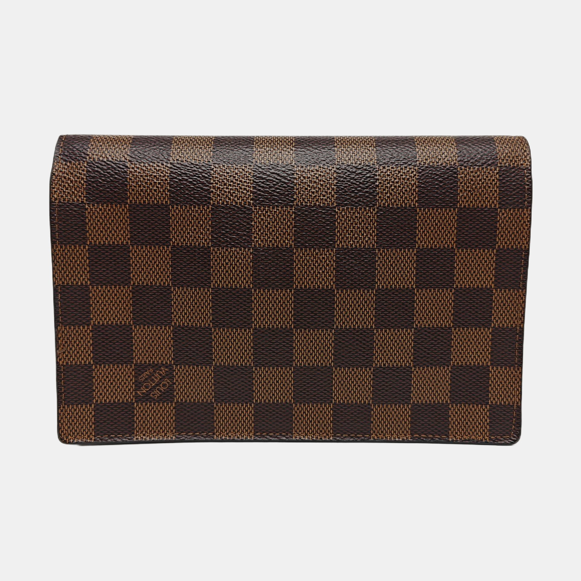 VAVIN Damier Ebene Coated Canvas Brown