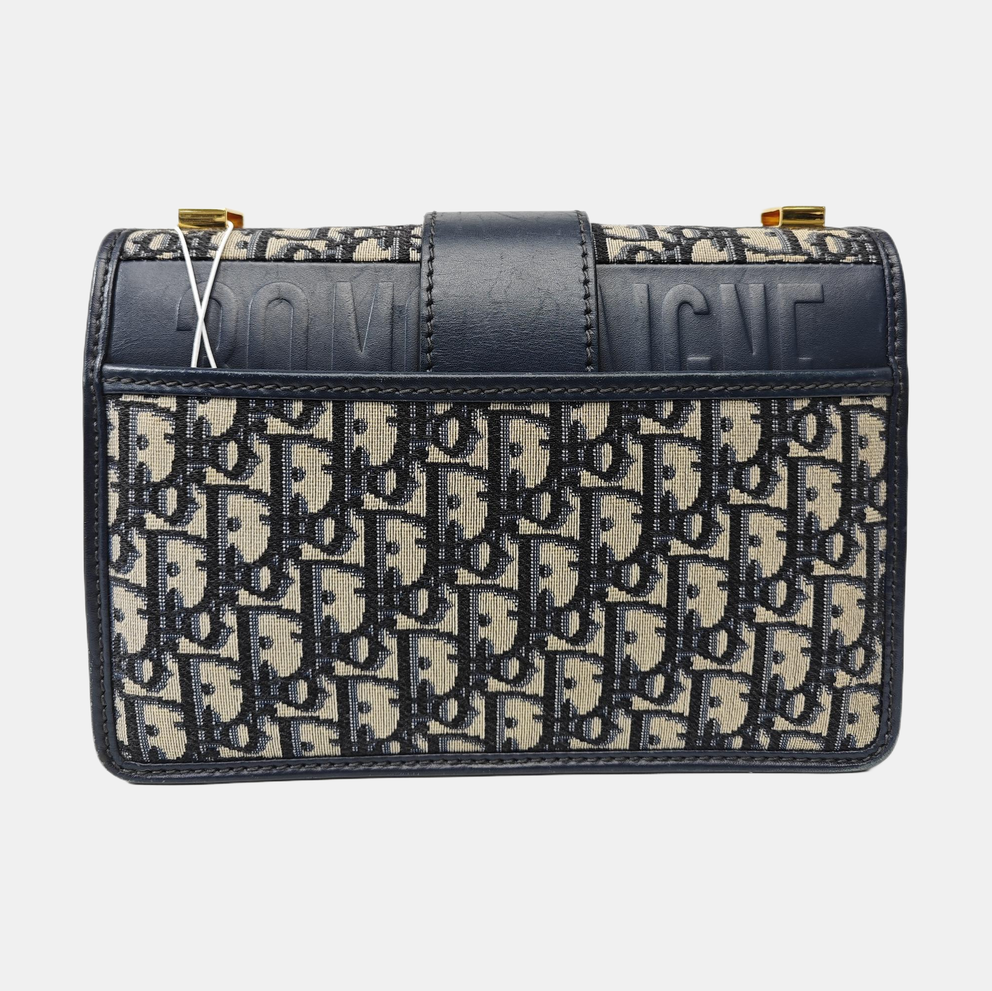 30 Montaigne Oblique Canvas Blue
