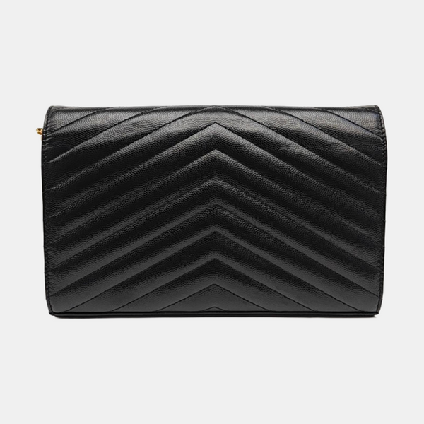 MONOGRAM Medium Chevron Calfskin Black