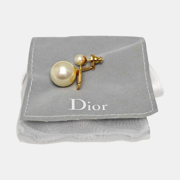 My Abcdior Tribale Brass White Earrings