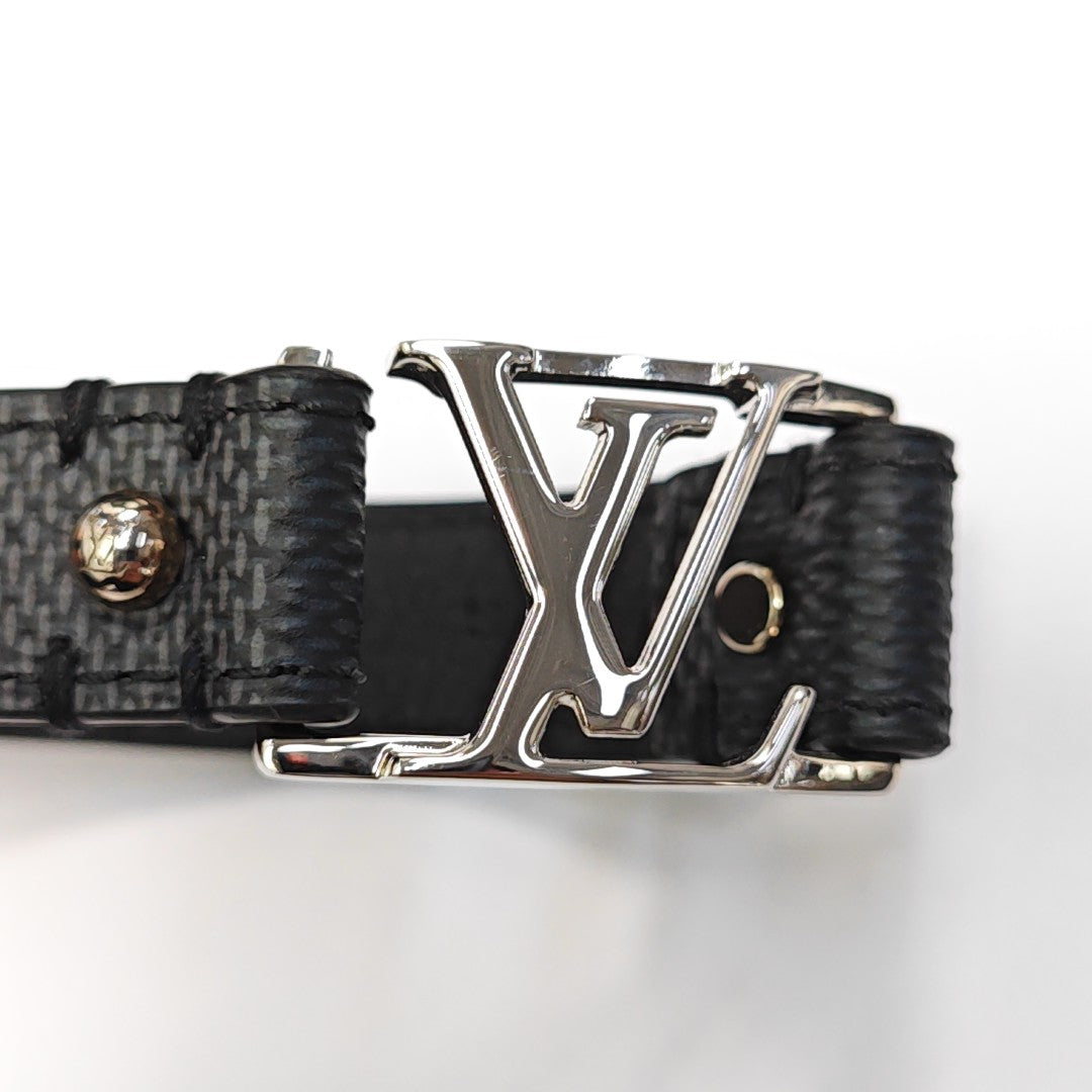 HOCKENHEIM Leather Black Bangle