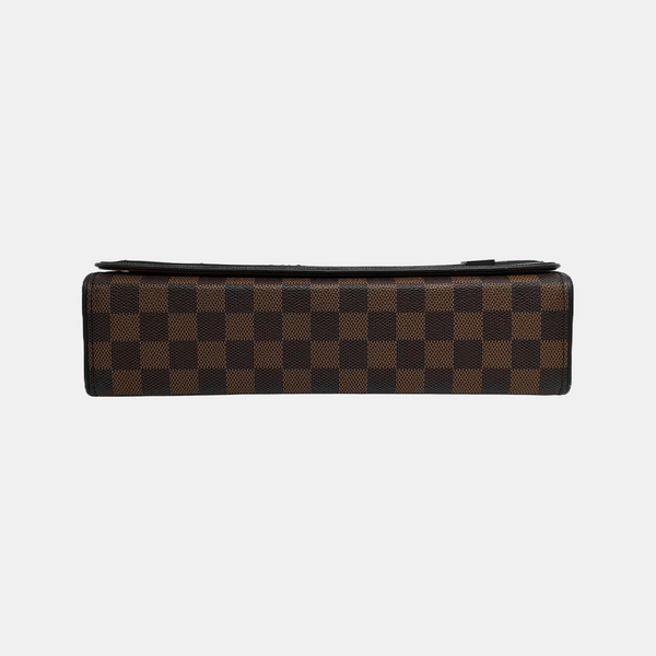 TRIBECA Damier Ebene Coated Canvas Brown