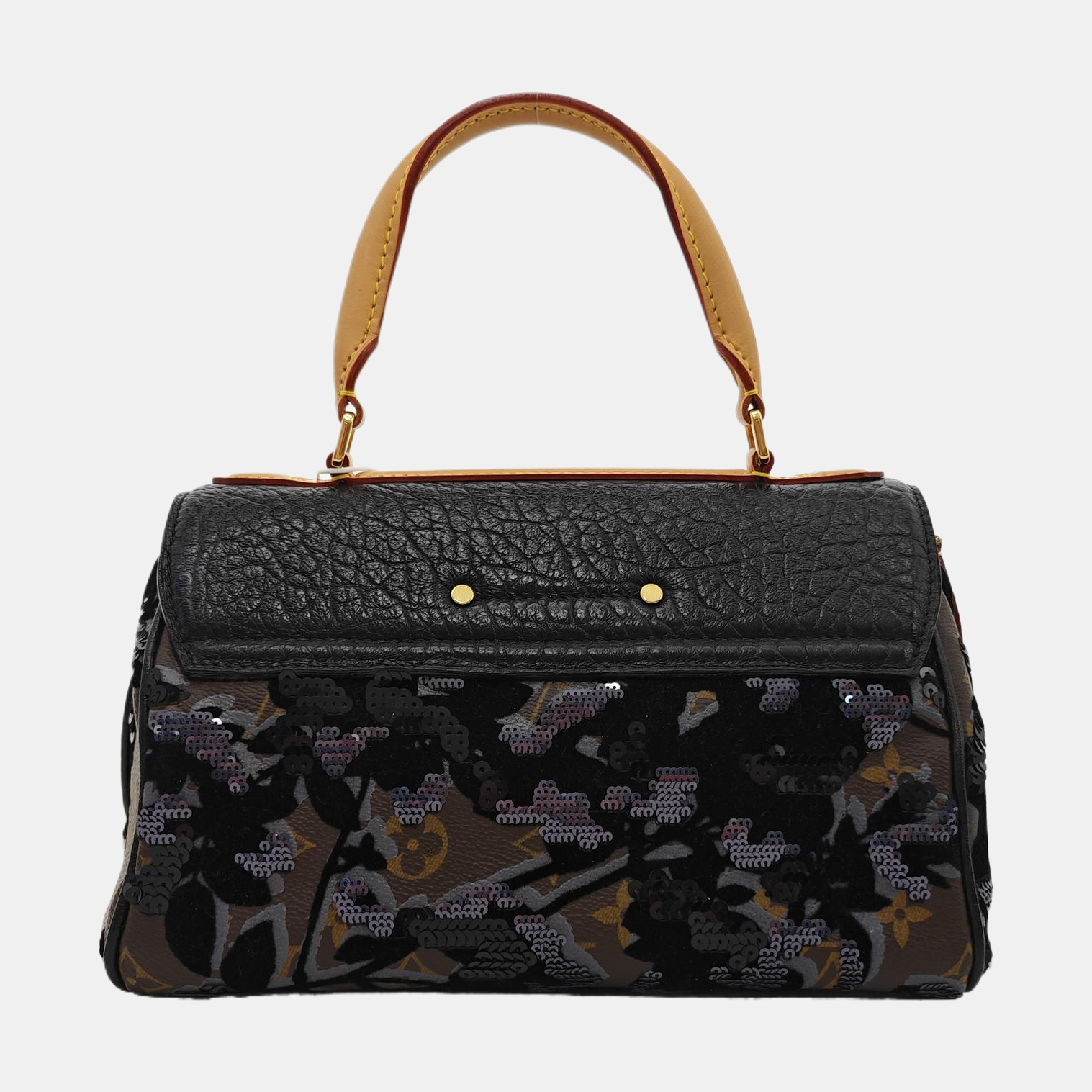 FLEUR DE JAIS Monogram Coated Canvas Brown