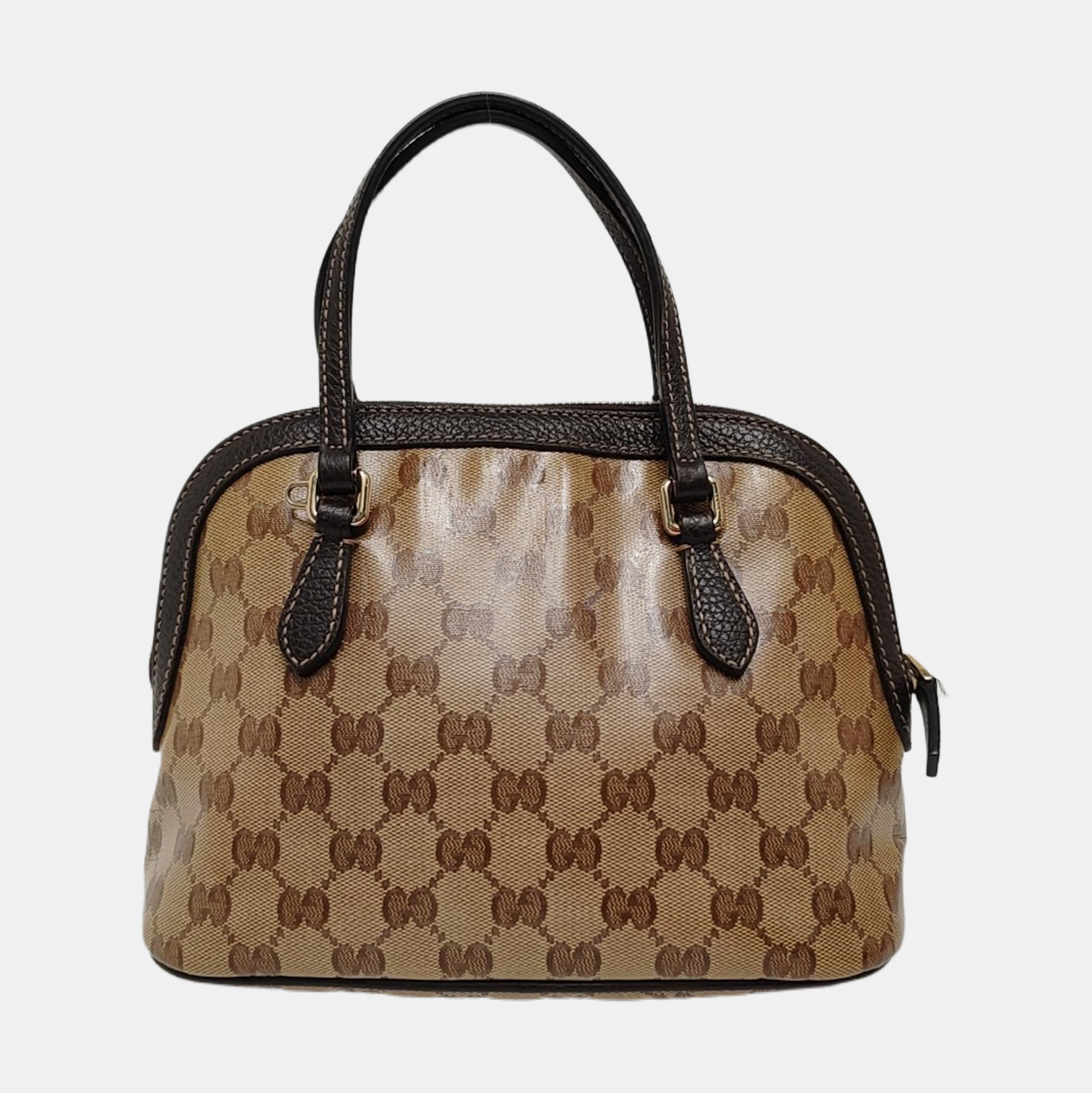 Dome Monogram Coated Canvas Brown