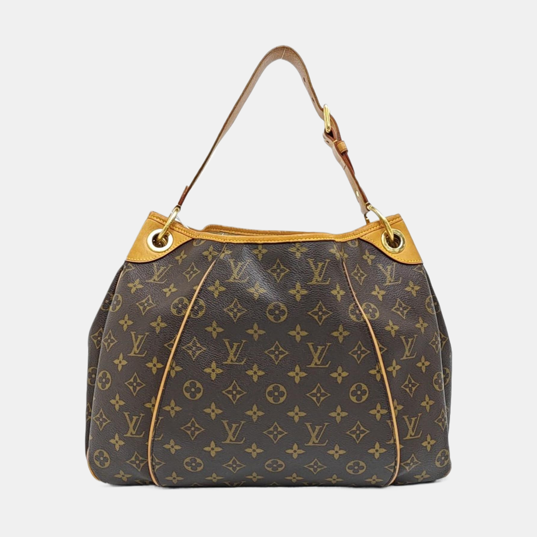 GALLIERA PM Monogram Coated Canvas Brown