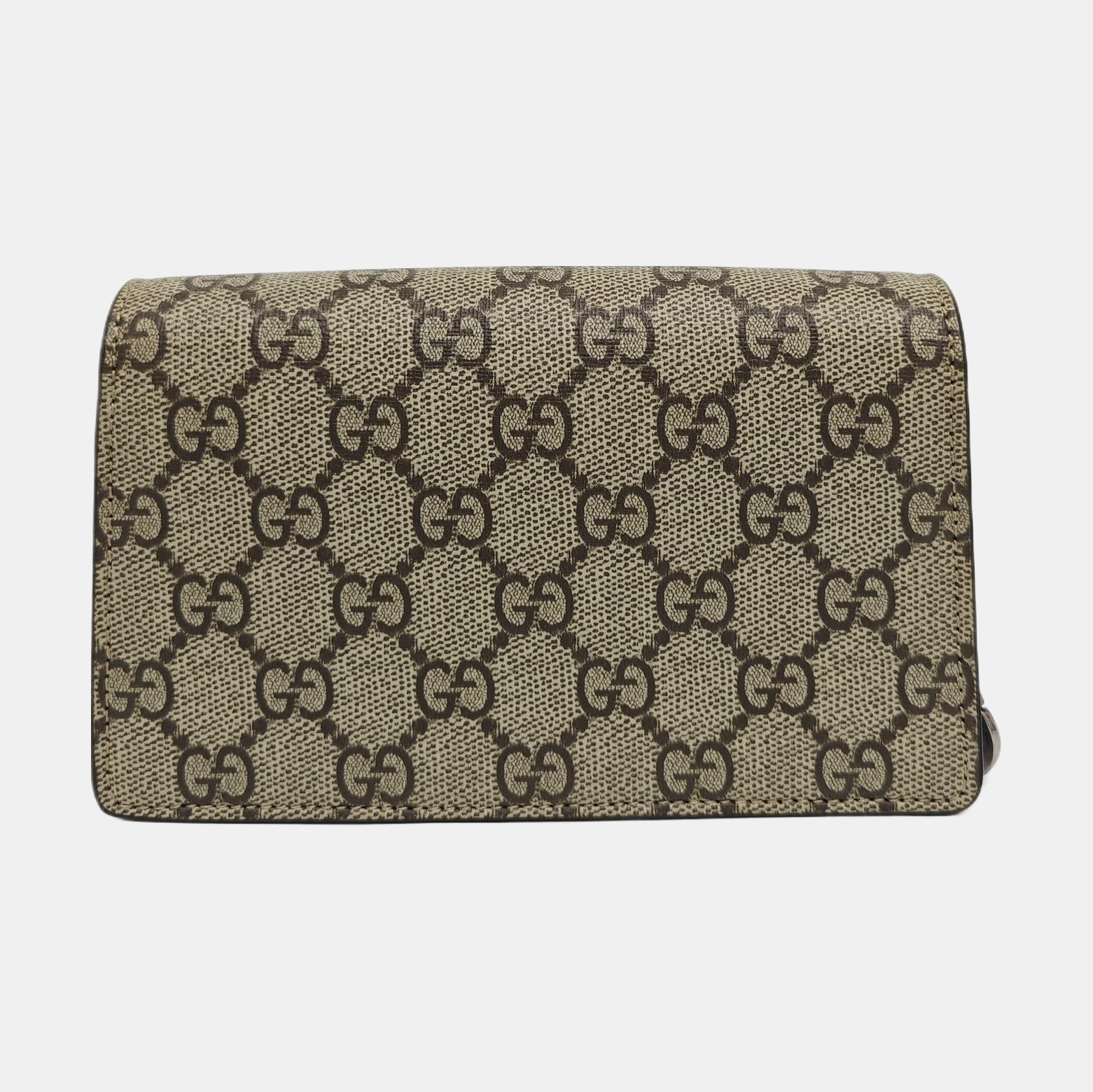 Dionysus Super Mini Monogram Coated Canvas Beige