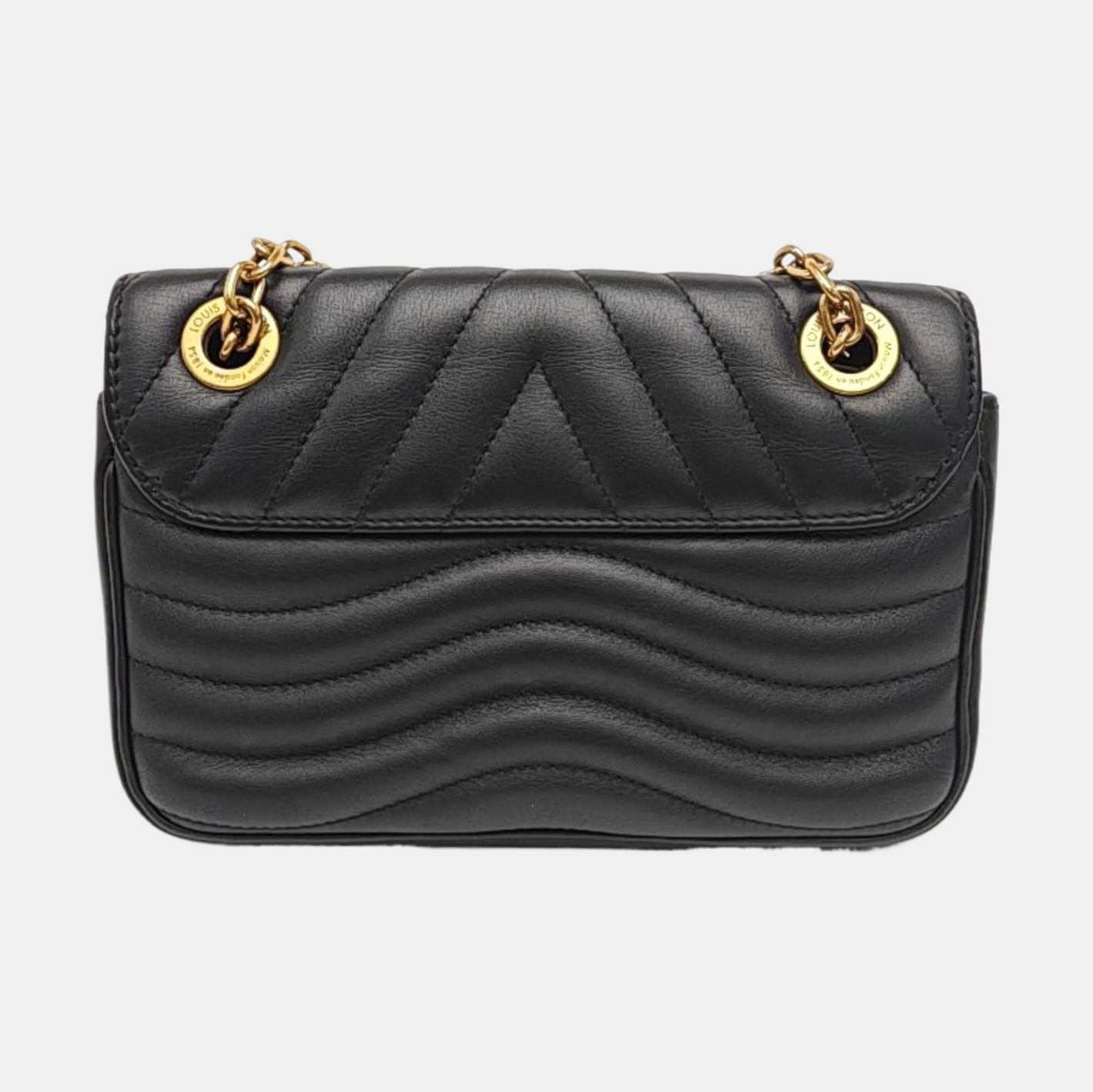 NEW WAVE PM Quilted Calfskin Black