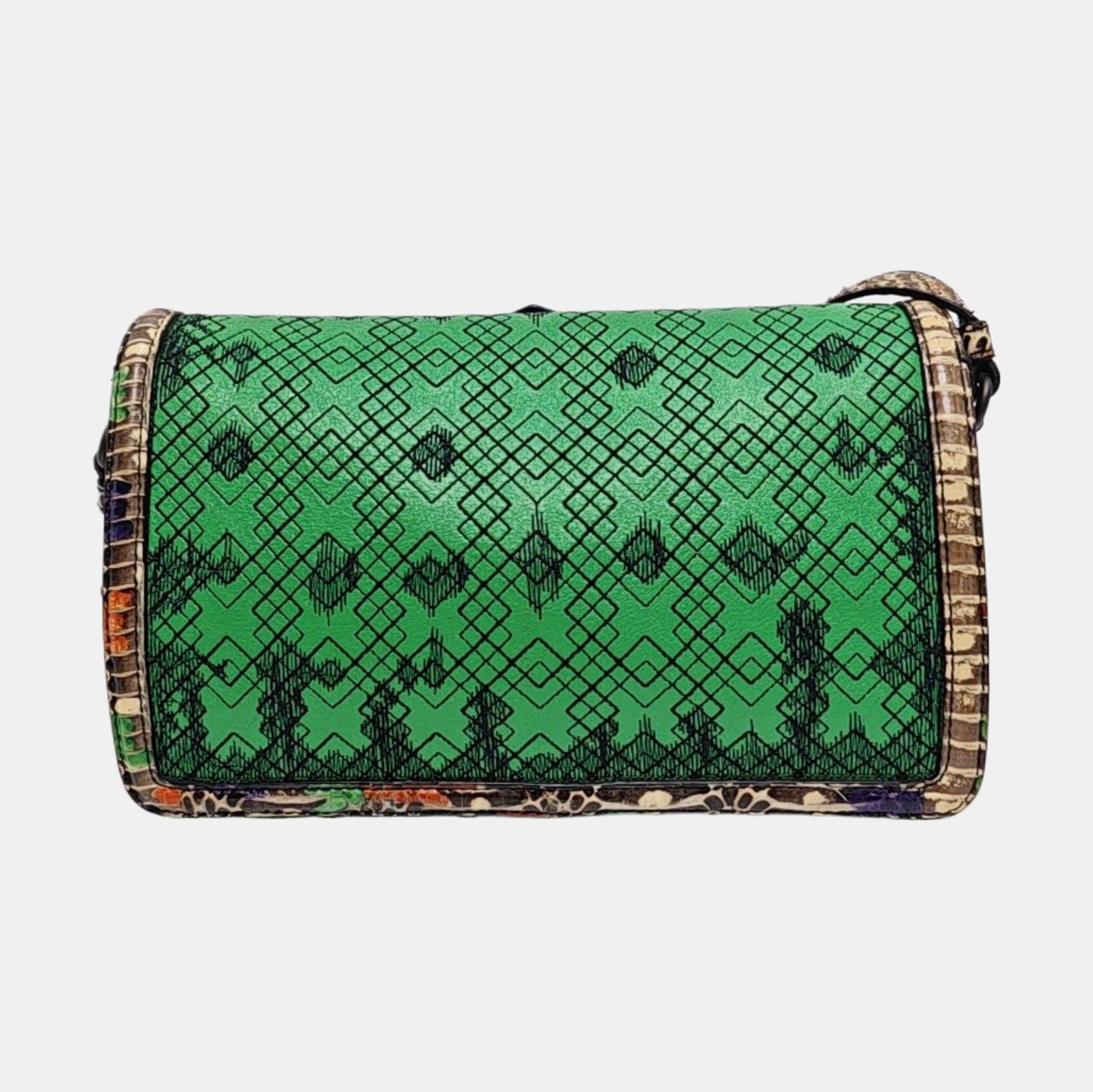 Quilted Calfskin Shoulder Bag Green