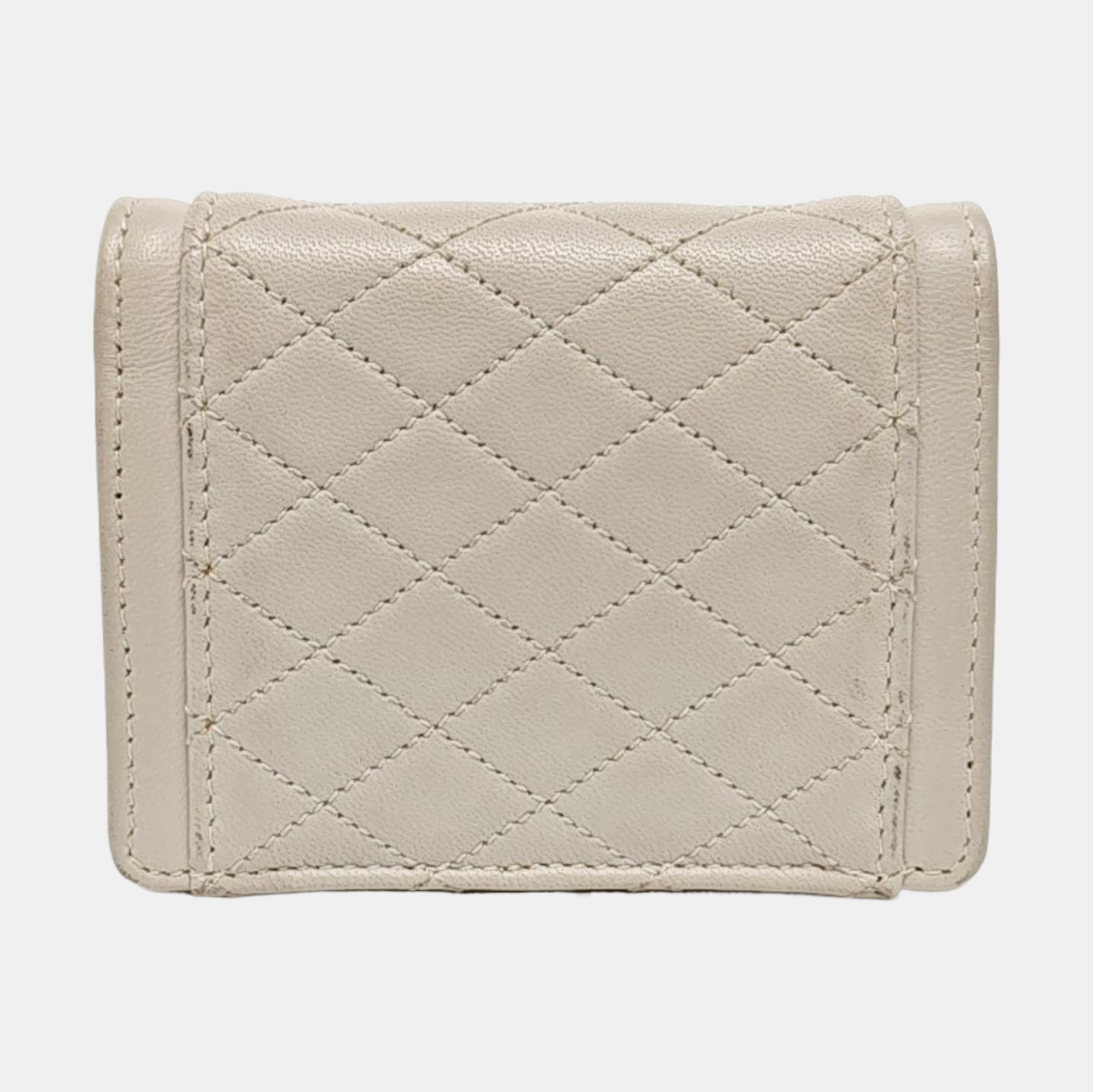 GABY Quilted Lambskin White