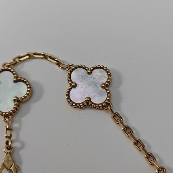 Vintage Alhambra 18k Gold Bracelet