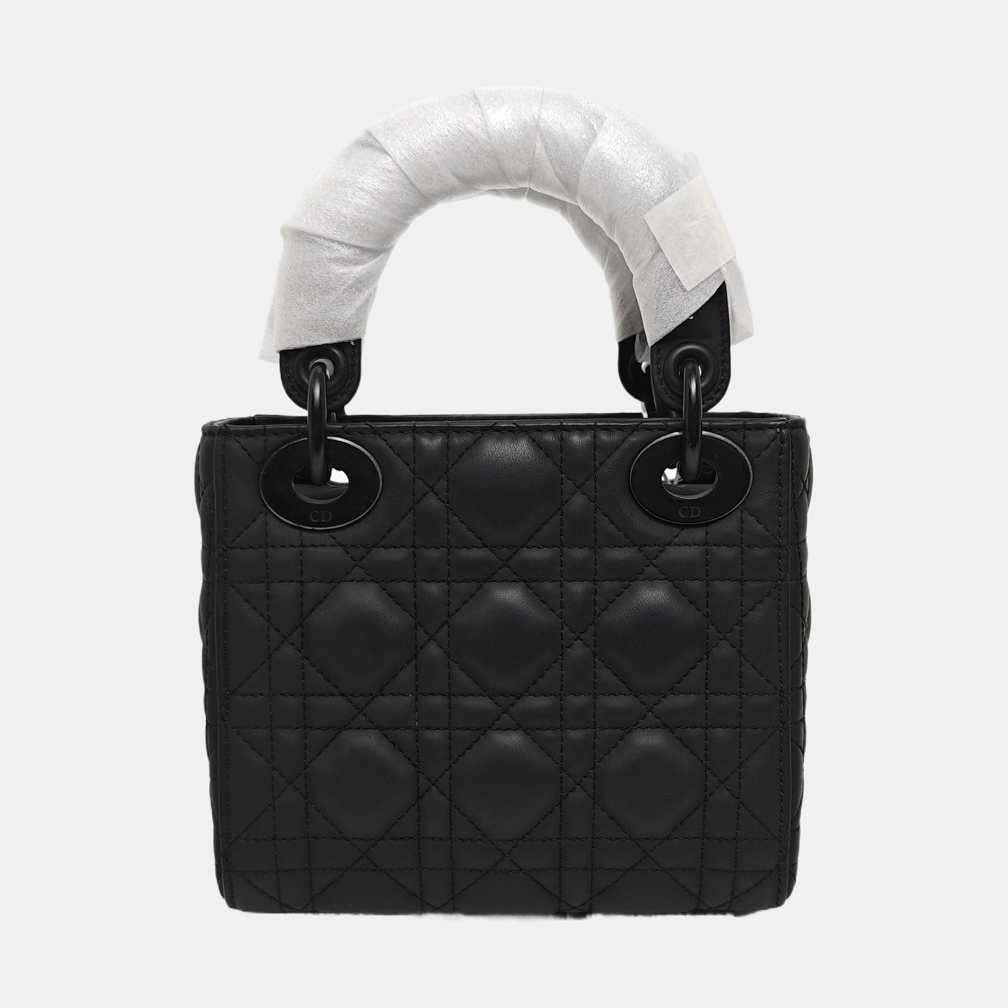 Lady Dior Mini Cannage Lambskin Black