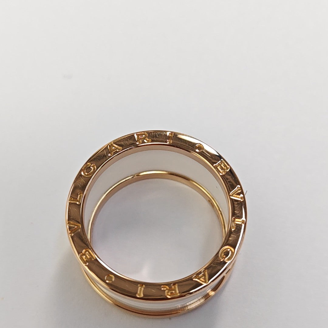 Anillo B.ZERO1 de oro rosa de 18k UE 60