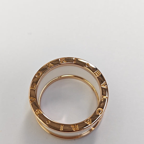 Anillo B.ZERO1 de oro rosa de 18k UE 60