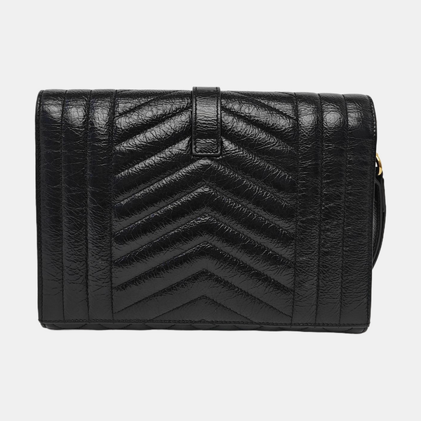 MATELASSE Chevron Calfskin Black