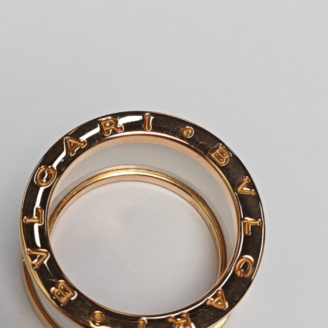 B.ZERO1 18k Rose Gold Ring EU 55