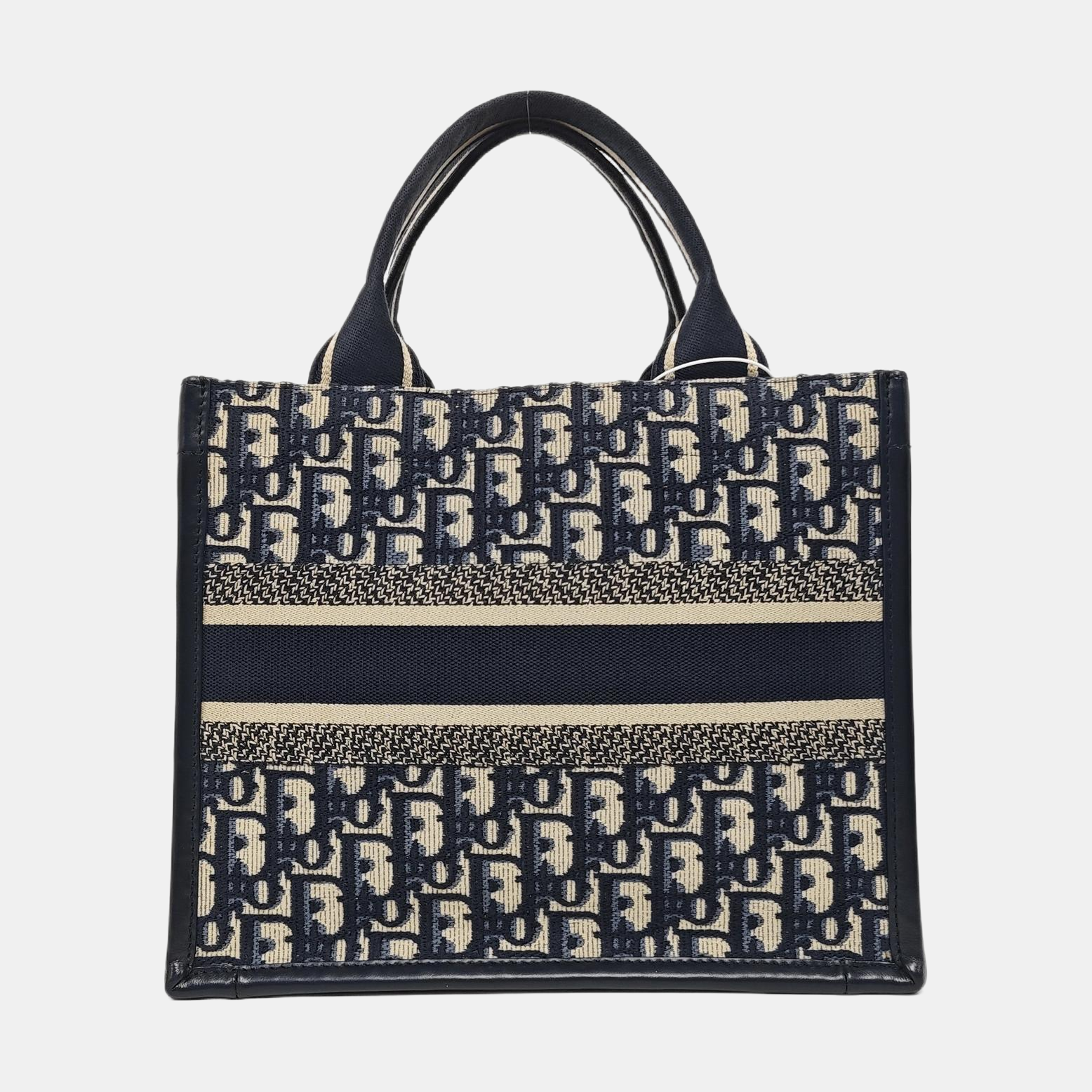 Book Tote Small Oblique Canvas Blue