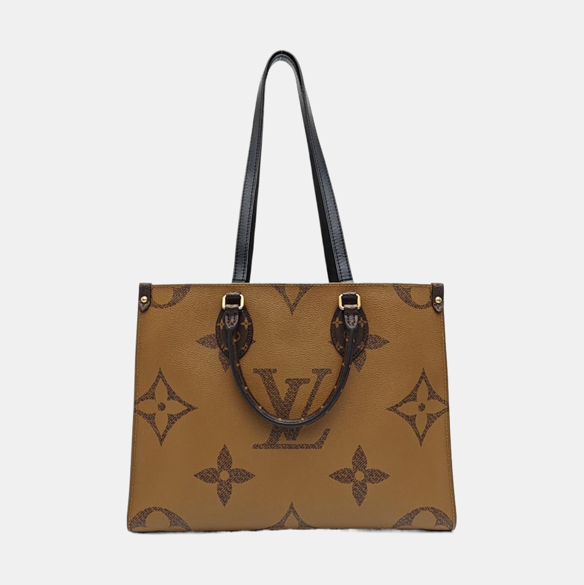 ONTHEGO MM Monogram Coated Canvas Brown