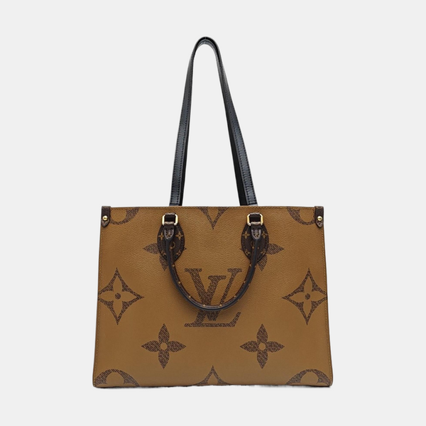 ONTHEGO MM Monogram Coated Canvas Brown