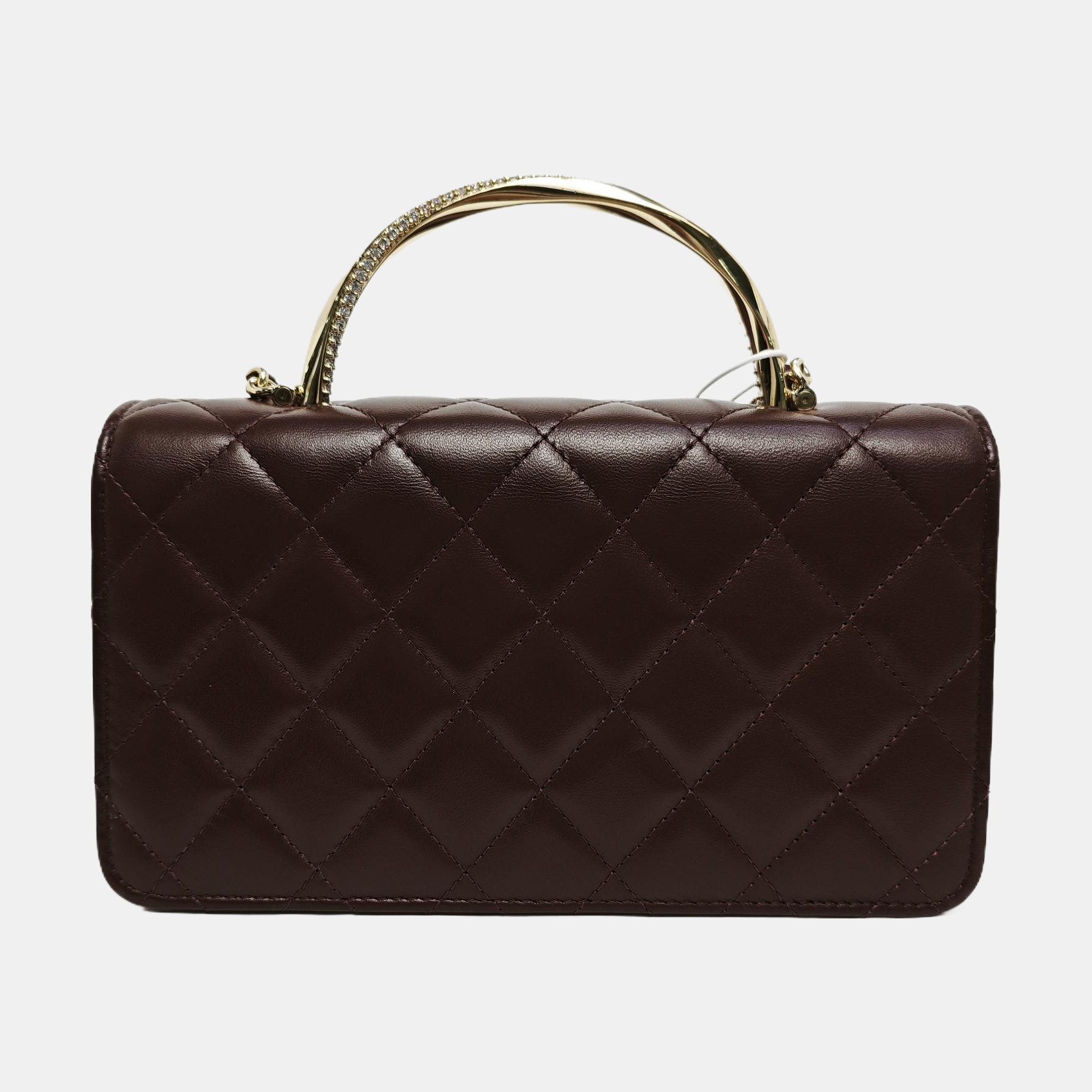 WOC Quilted Lambskin Brown