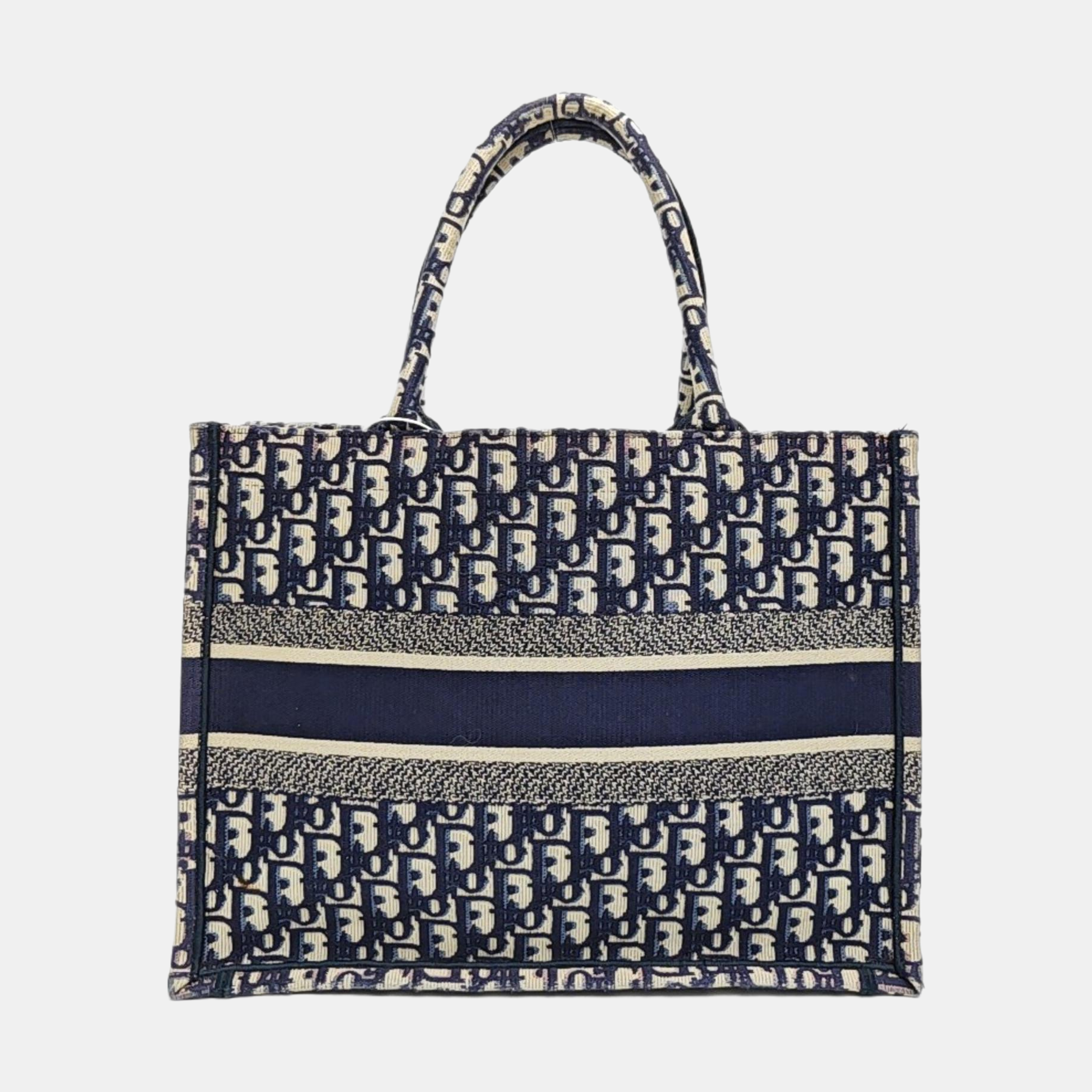 Book Tote Medium Canvas Blue