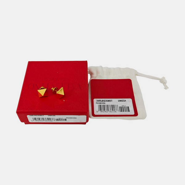 Metal Gold Stud Earrings