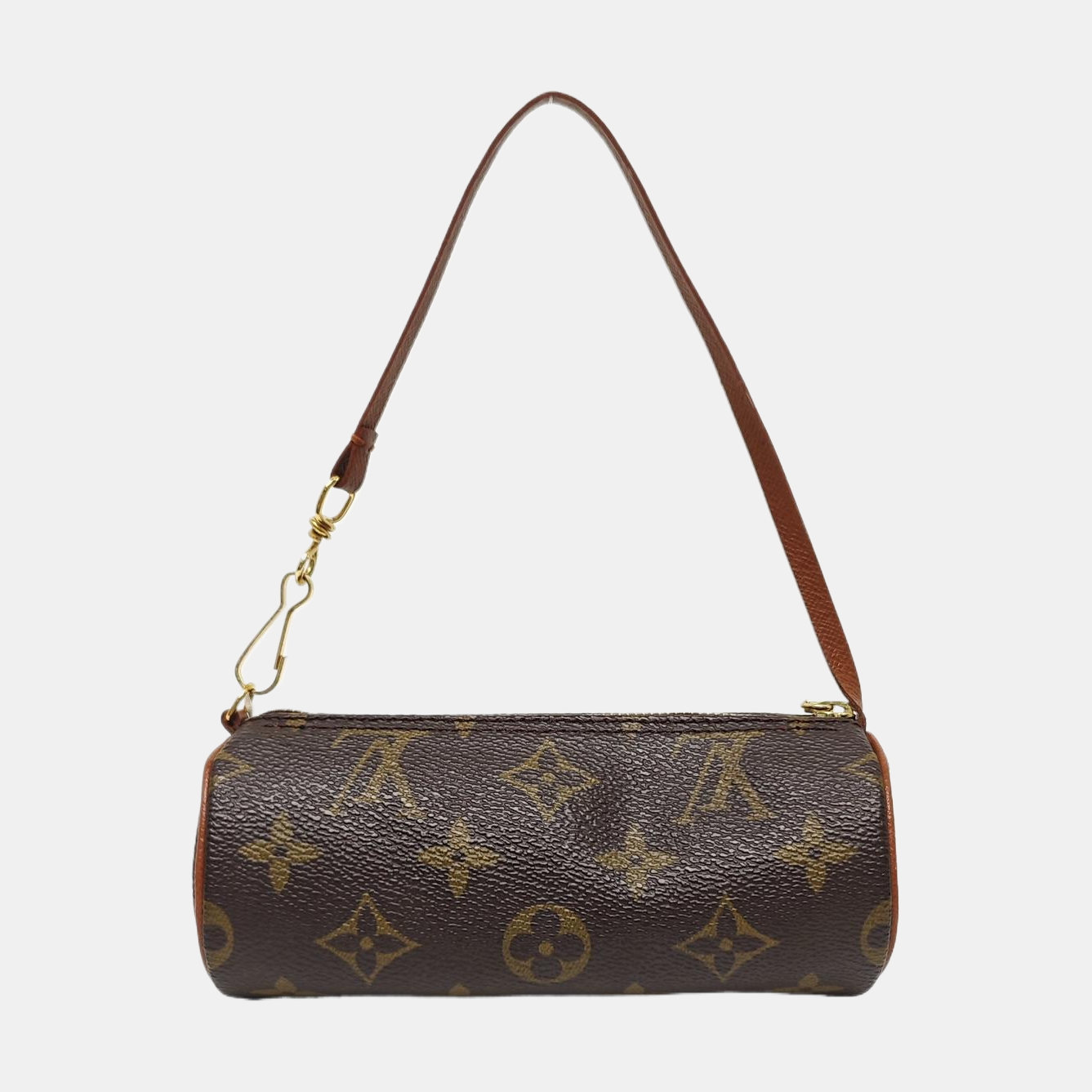 PAPILLON Mini Monogram Coated Canvas Brown