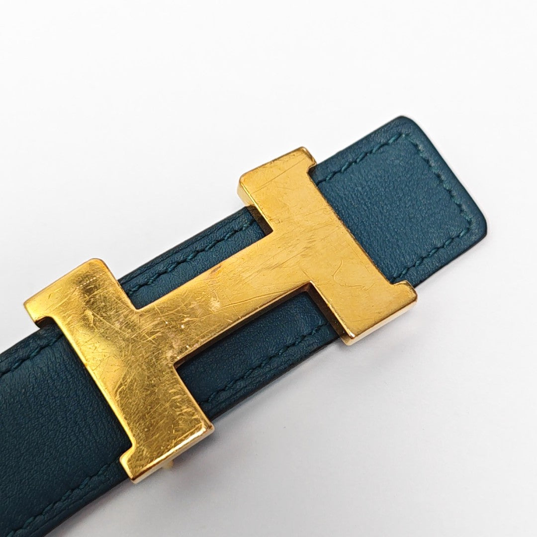 Leather Belt Blue