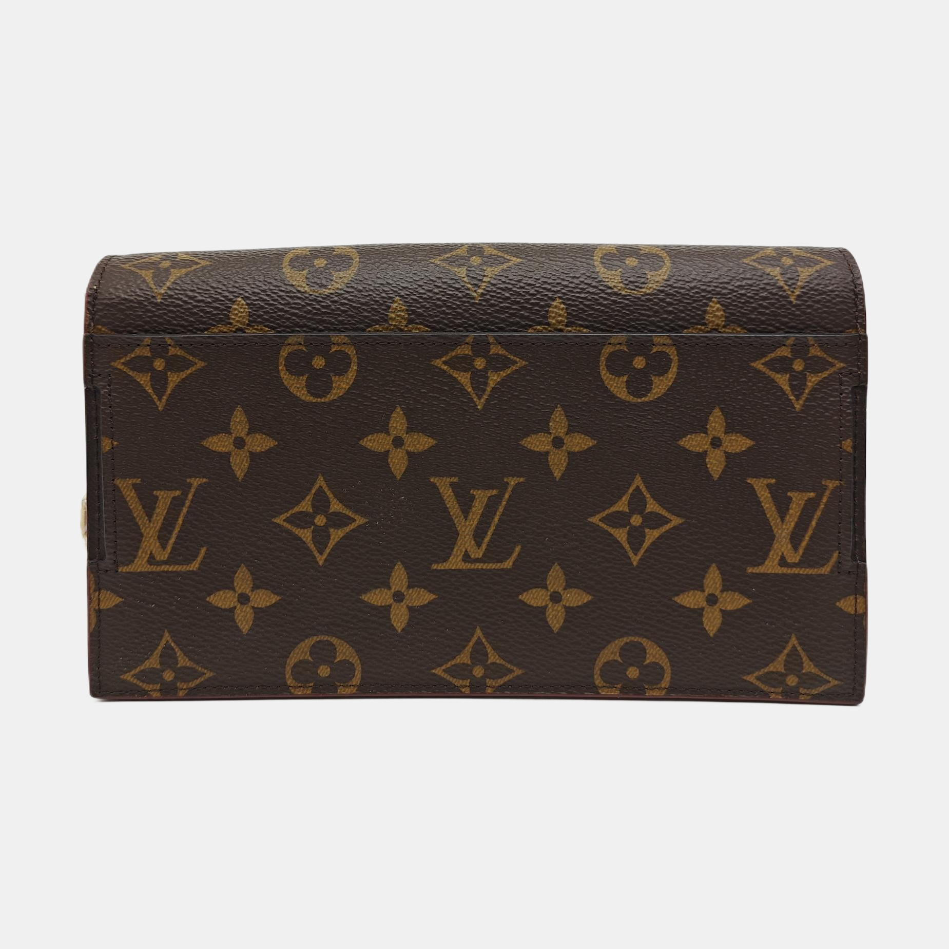 S LOCK GM Monogram Coated Canvas Brown