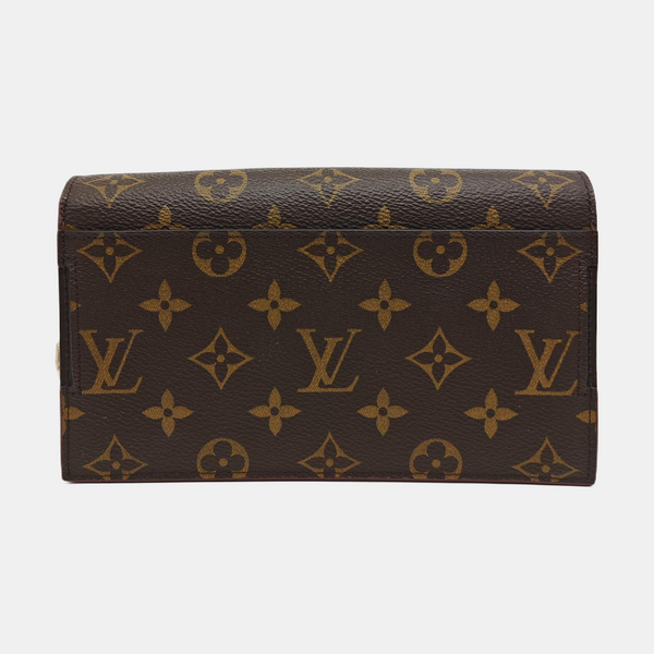 S LOCK GM Monogram Coated Canvas Brown