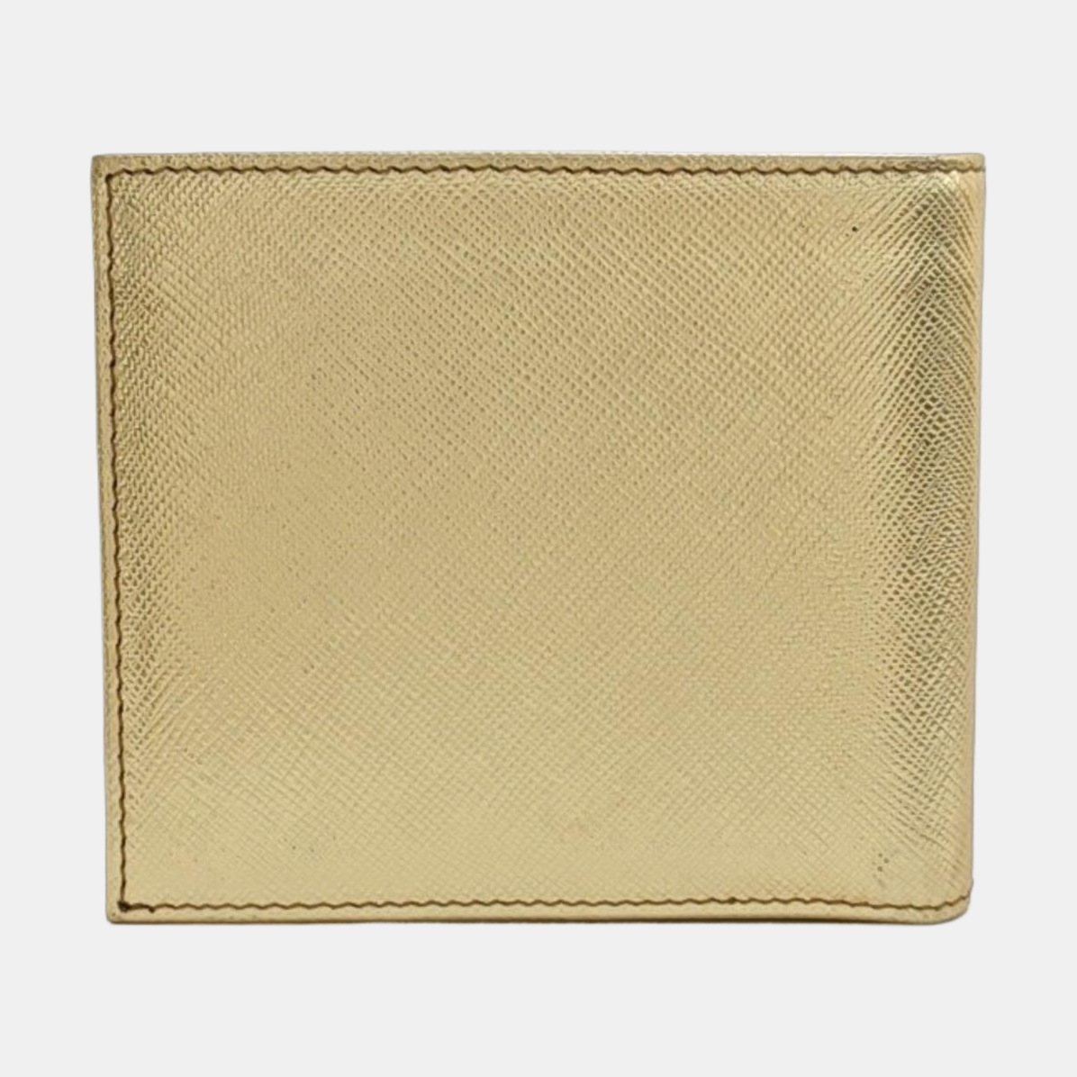 Saffiano Calfskin Wallet Gold