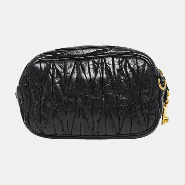 Matelassé Quilted Lambskin Black