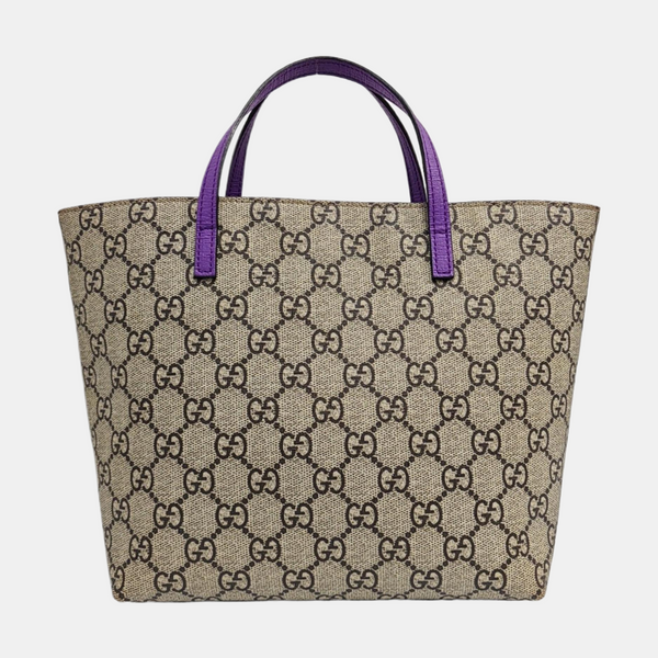 Monogram Coated Canvas Tote Bag Beige