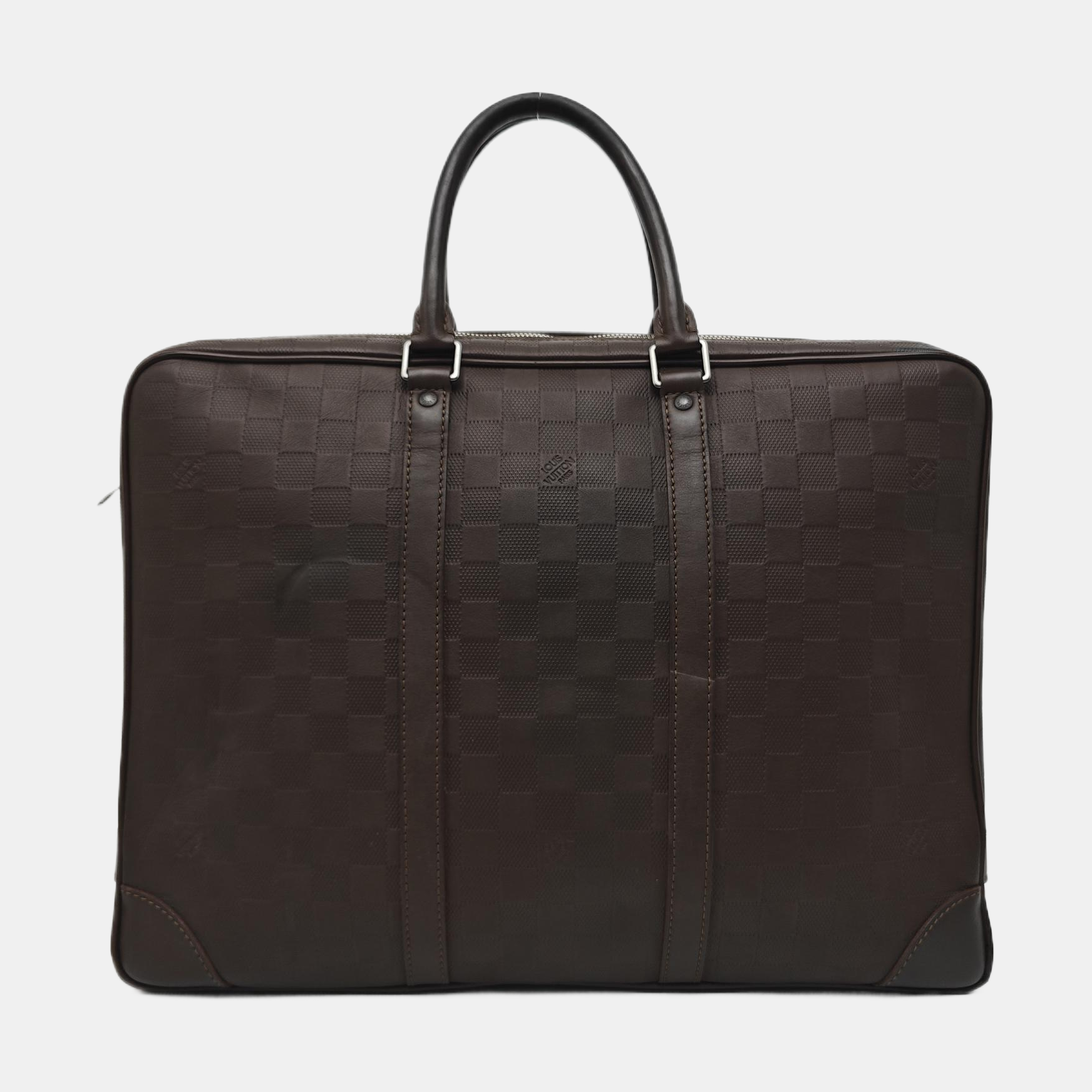 PORTE-DOCUMENTS Damier Ebene Calfskin Brown