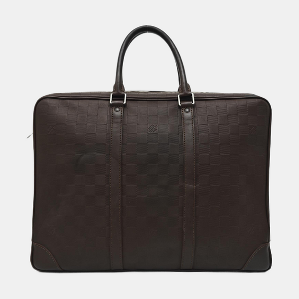 PORTE-DOCUMENTS Damier Ebene Calfskin Brown