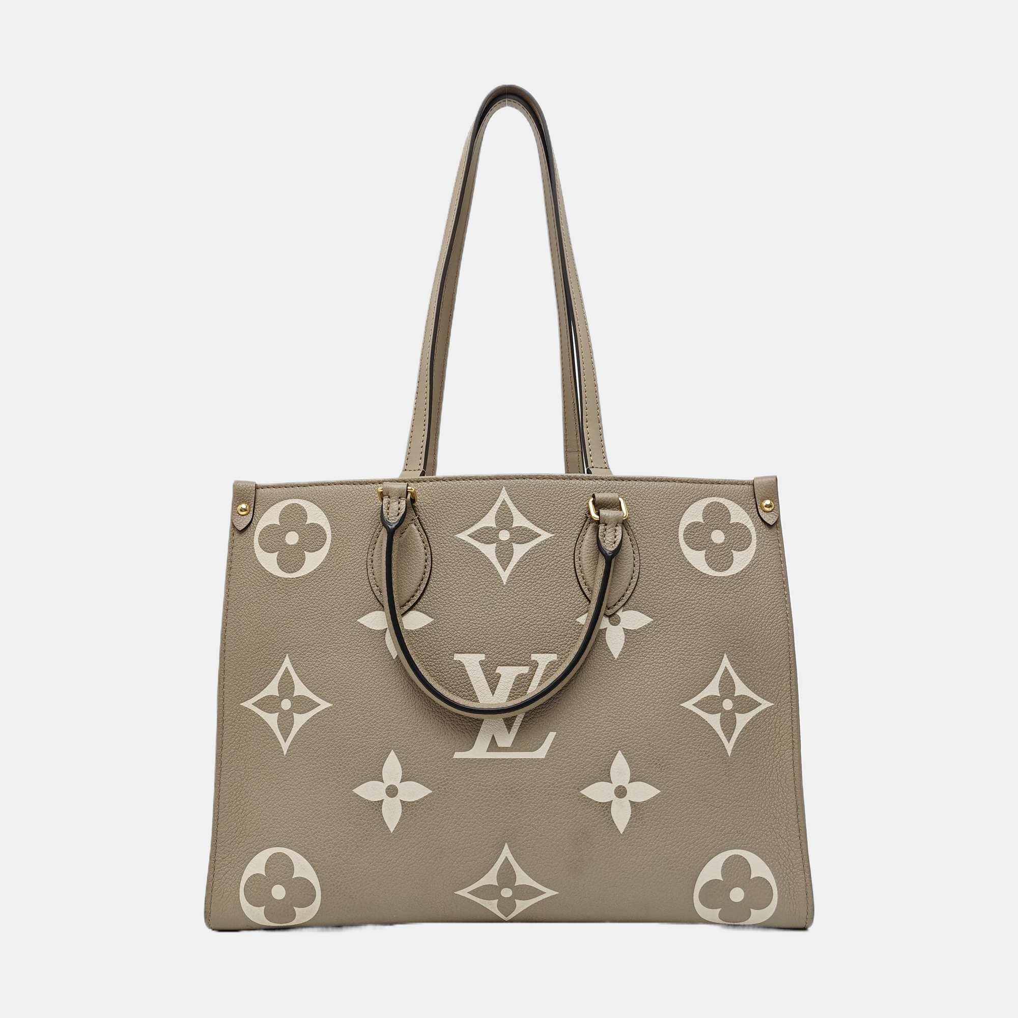 ONTHEGO MM Monogram Calfskin Gray