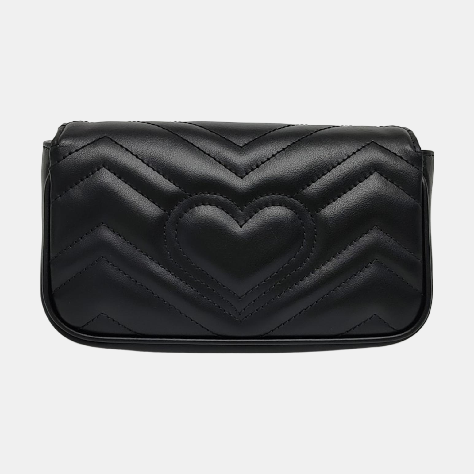 GG Marmont Mini Quilted Calfskin Black