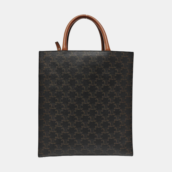 CABAS CELINE Small Coated Canvas Brown