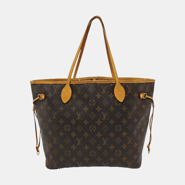 NEVERFULL MM Monogram Coated Canvas Brown