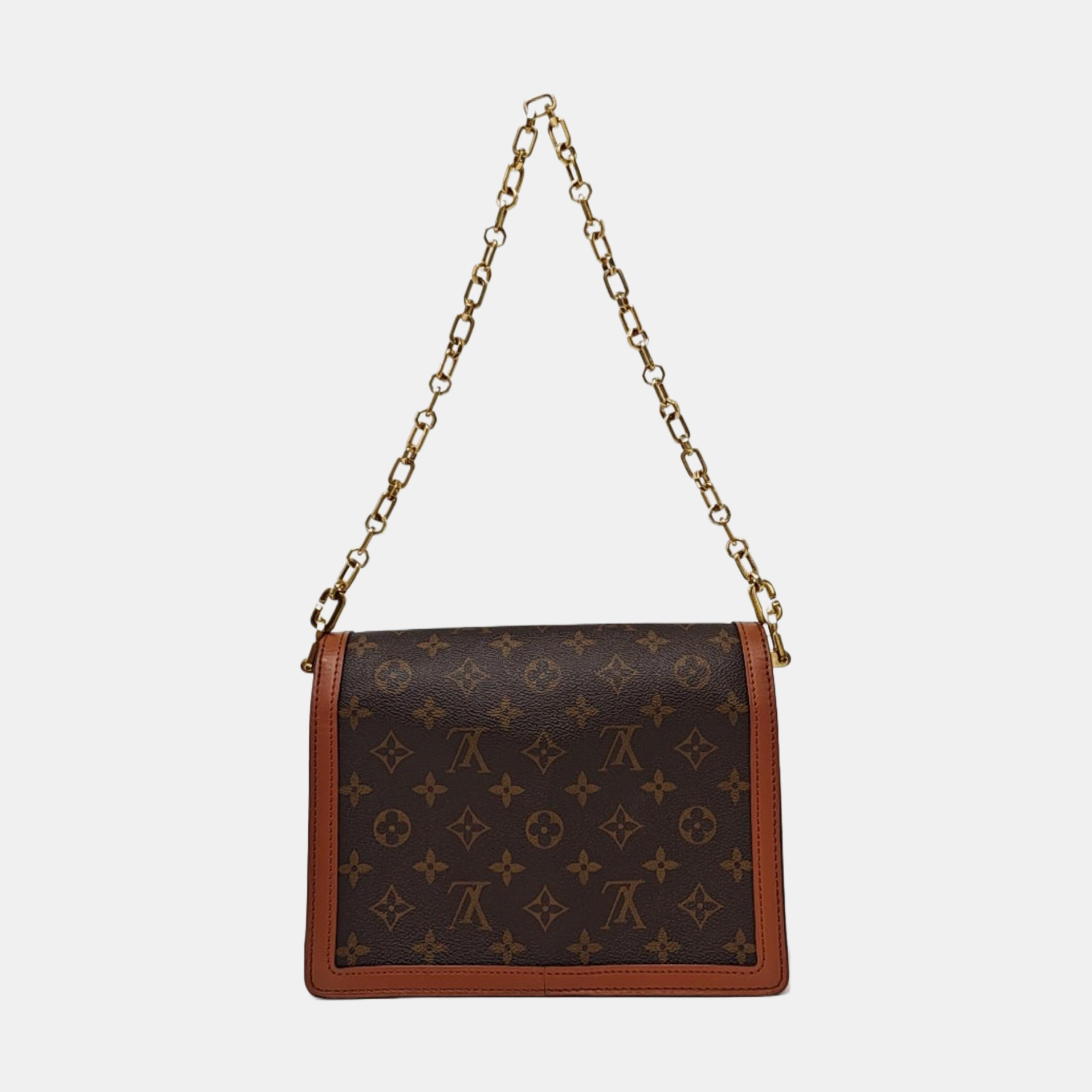 DAUPHINE MM Monogram Coated Canvas Brown