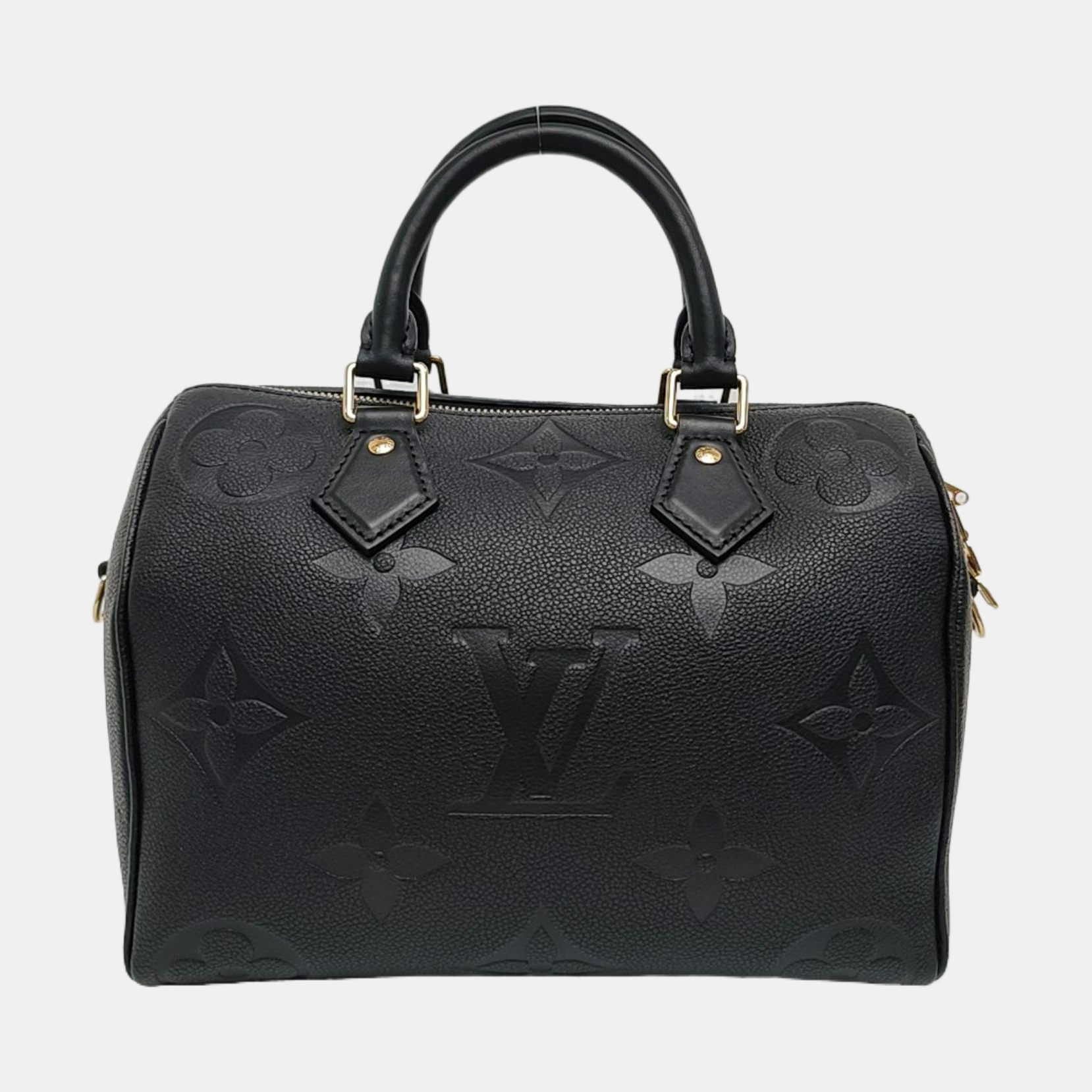 Authenticated pre-owned  SPEEDY 25 Monogram Calfskin Black - Shoulder Bag at Looply
