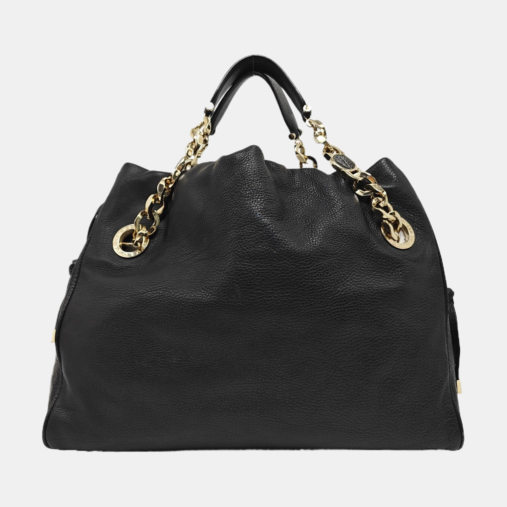Leather Shoulder Bag Black